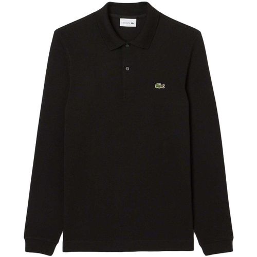 Chemise Slim Fit Long Sleeve Polo Shirt Black - Lacoste - Modalova
