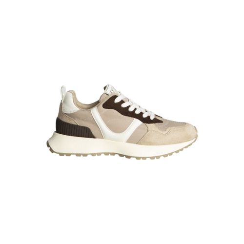 Baskets basses Basket running à lacets semelle crantée, Taupe - Vera Collection - Modalova