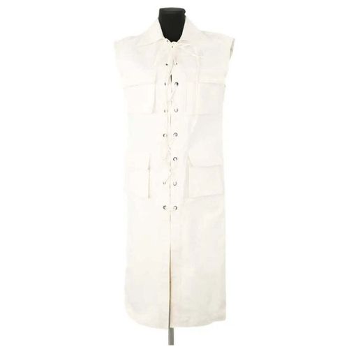 Gilets de costume Robe en coton écrue - Carolina Ritzler - Modalova