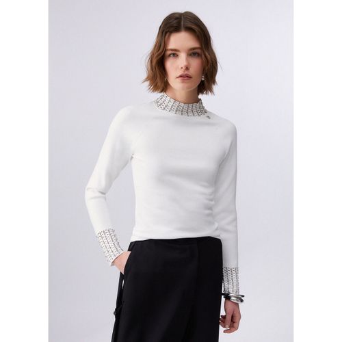 Pull Pull avec découpe et broderies - Liu Jo - Modalova