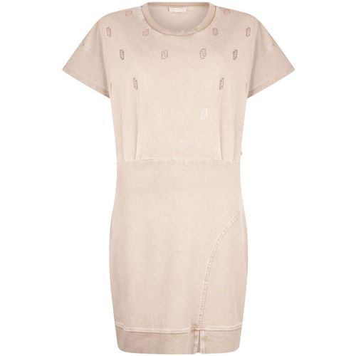 Robe courte Robe en jersey délavé avec strass - Liu Jo - Modalova