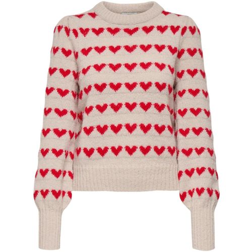 Pull JDYSIGRID LIFE L/S ONECK PUFFDOT PUL KNT 15304813 - Jacqueline De Yong - Modalova