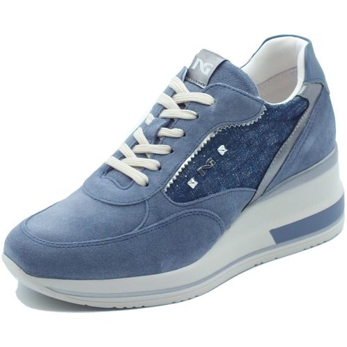 Baskets basses E615230D Velour Lurex - NeroGiardini - Modalova
