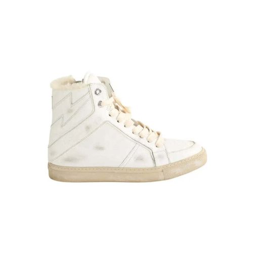 Baskets montantes Baskets en cuir blanches - Zadig & Voltaire - Modalova