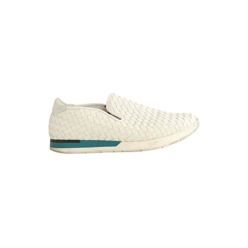 Slip ons Baskets en cuir blanches - Bottega Veneta - Modalova