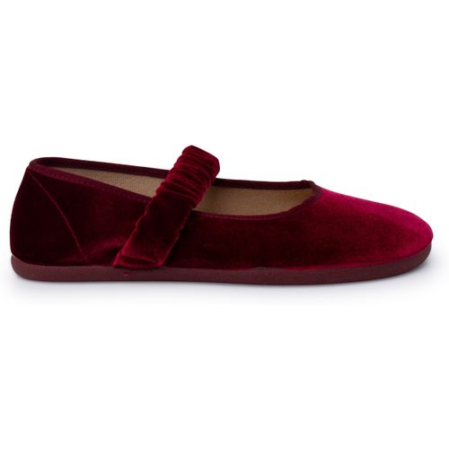 Chaussons Babies Barefoot Velours Bride Froncée - Pisamonas - Modalova