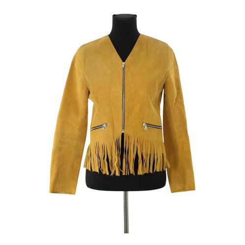 Veste Sandro Veste en daim camel - Sandro - Modalova