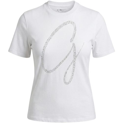 T-shirt SS CN MAXI G STUDS TEE W6GI39 K3478 - Guess - Modalova