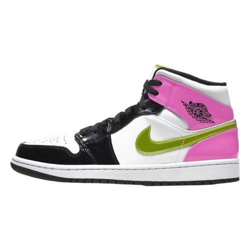 Baskets basses 1 Mid White Black Cyber Pink - Nike - Modalova