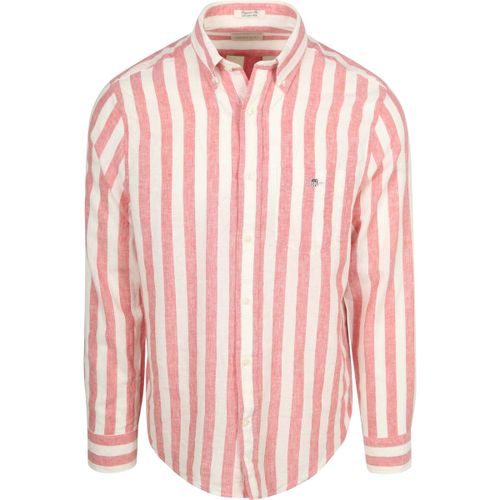 Chemise Chemise Coton Lin Rayée Rose - Gant - Modalova