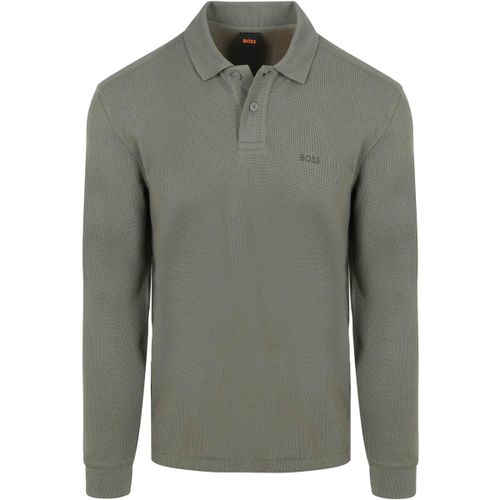 Polo Polo Petempestolong Manches Longues Vert - BOSS - Modalova