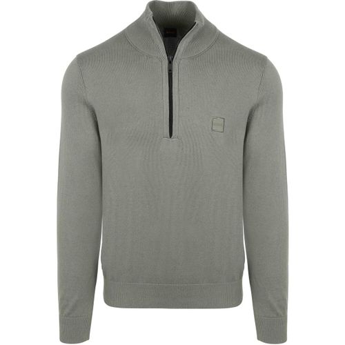Sweatshirts Pull Kanobix Demi-Zip Vert - BOSS - Modalova