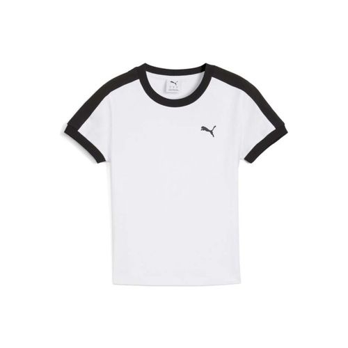 T-shirt Puma Yellow T7 Slim Tee - Puma Yellow - Modalova