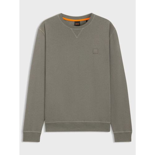 Polaire Sweat gris en molleton de coton - BOSS - Modalova