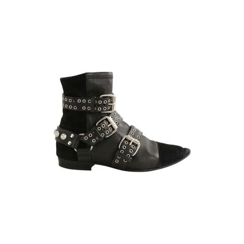 Bottines Boots en cuir noir - Isabel Marant - Modalova