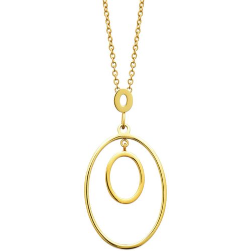 Collier Collier anneau acier doré - Brillaxis - Modalova