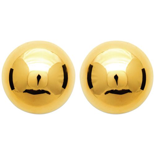 Boucles oreilles Boucles d'oreilles demi sphere acier doré - Brillaxis - Modalova