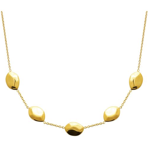 Collier Collier acier doré perles d'acier - Brillaxis - Modalova