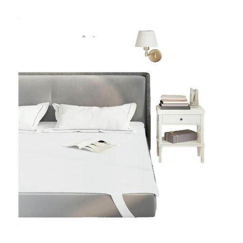 Draps housse Protège-matelas 90x200 cm Blanc Imperméable - VidaXL - Modalova