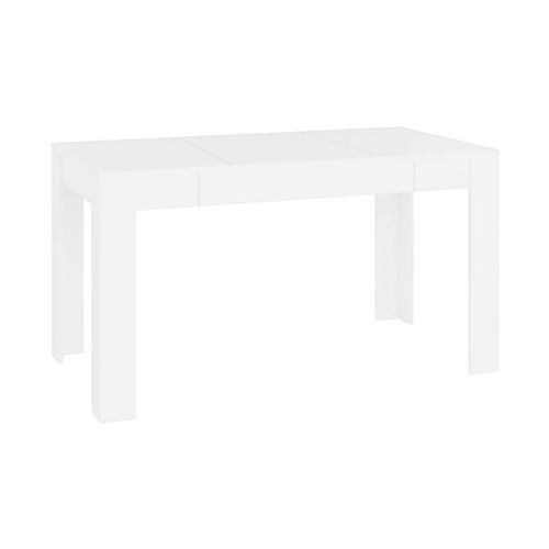 Tables à manger Table à manger Blanc 140x74,5x76 cm Bois d'ingénierie - VidaXL - Modalova