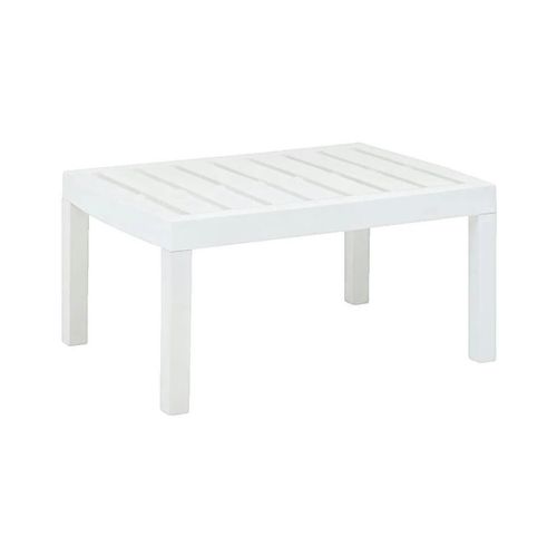 Tables basses d'extérieur Table d'appoint d'extérieur Plastique Blanc 78x55x38 cm - VidaXL - Modalova