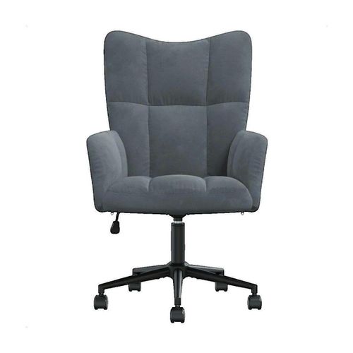 Fauteuils Fauteuil Gris foncé Velours - VidaXL - Modalova