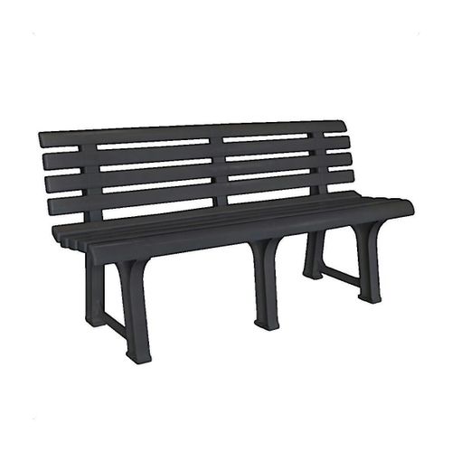Chaises d'extérieur Banc de jardin 145,5 cm plastique gris - VidaXL - Modalova