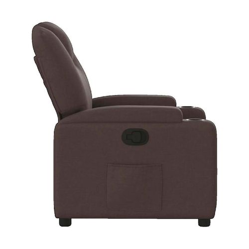Fauteuils Fauteuil Inclinable Marron foncé Tissu - VidaXL - Modalova