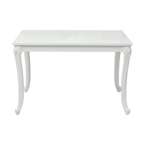 Tables à manger Table à manger 116x66x76 cm blanc brillant - VidaXL - Modalova