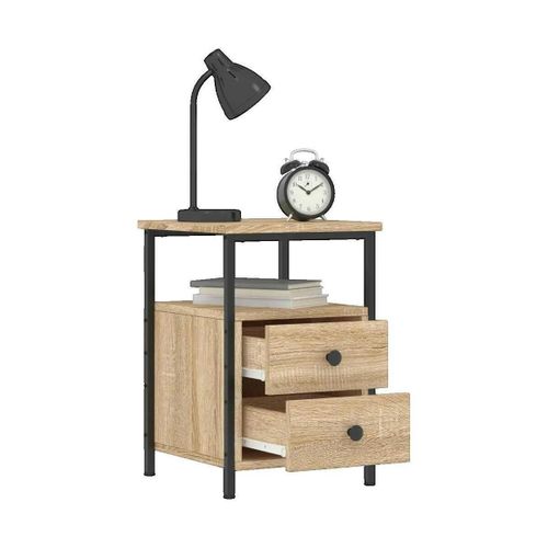 Tables de chevet Table de chevet bois d'ingénierie marron 34x35,5x50 cm - VidaXL - Modalova