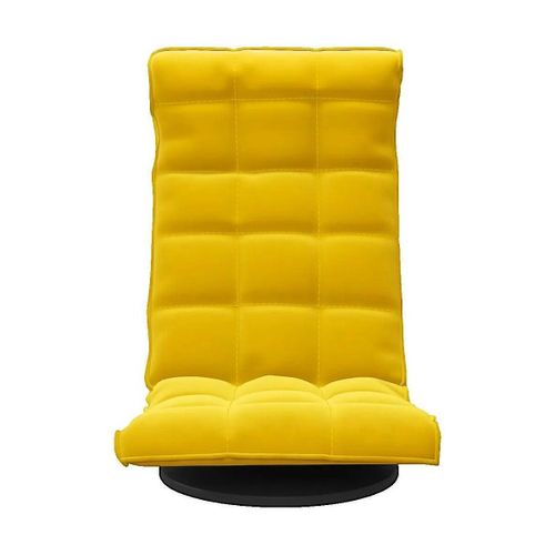 Chaises Fauteuil Chaise de sol pivotante Jaune Velours - VidaXL - Modalova