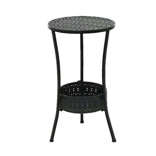 Tables à manger de jardin Table de bistrot métal noir 40x70 cm - VidaXL - Modalova