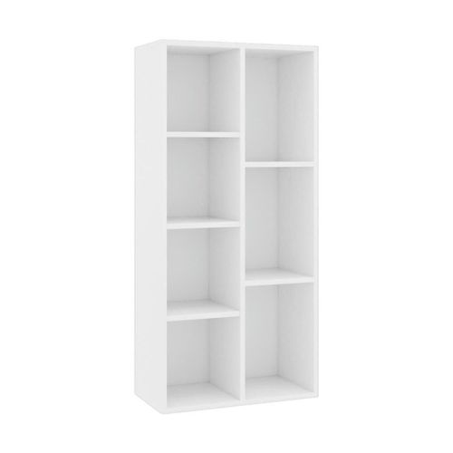 Etagères murales Bibliothèque Bois d'ingénierie Blanc 50x25x106 cm - VidaXL - Modalova