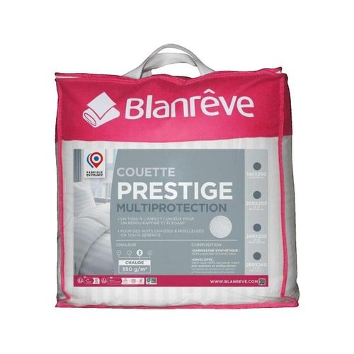 Couettes Couette Prestige Multiprotection Satin rayé 220x240 cm - blanrêve - Modalova