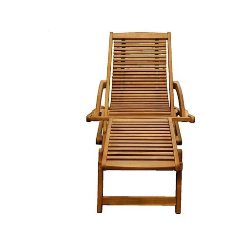 Transats Chaise d'extérieur Bois d'acacia avec repose-pied - VidaXL - Modalova