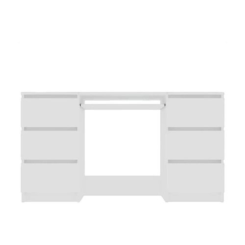 Commodes Bureau Bois d'ingénierie Blanc 140x50x77 cm - VidaXL - Modalova