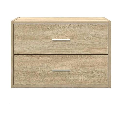 Tables de chevet Commode avec 2 tiroirs bois d'ingénierie marron - VidaXL - Modalova