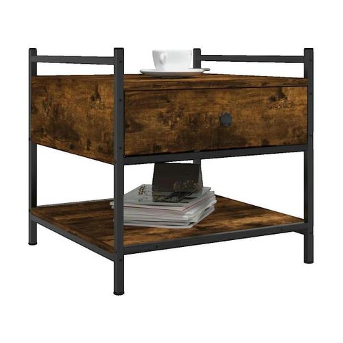 Tables de chevet Table basse Bois d'ingénierie Marron 50x50x50 cm - VidaXL - Modalova