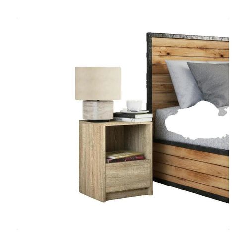 Tables de chevet Table de chevet avec lumières LED marron - VidaXL - Modalova