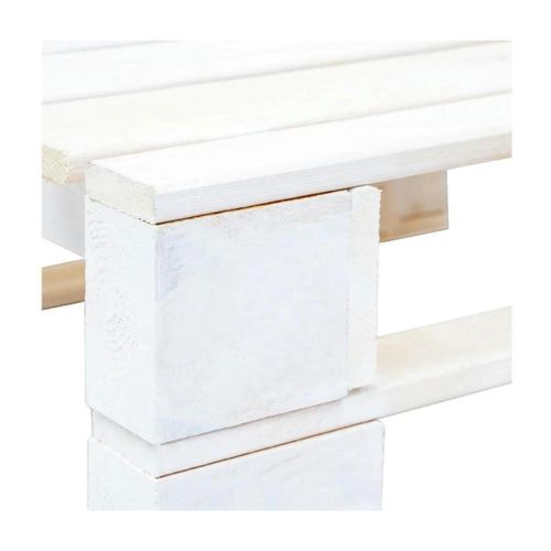 Salons de jardin Pouf d'extérieur Repose-pied palette bois blanc - VidaXL - Modalova