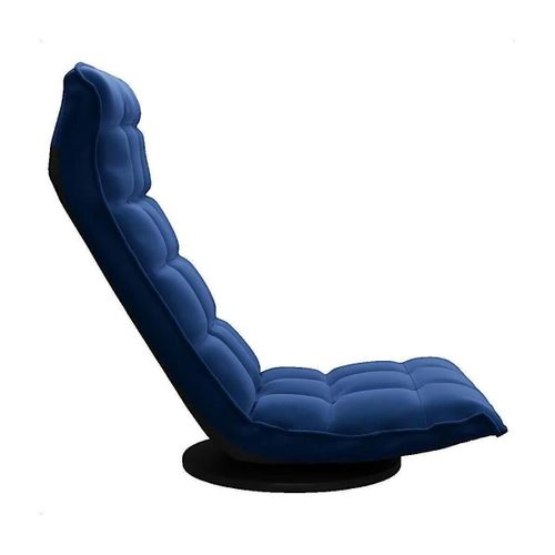 Fauteuils Fauteuil Chaise de sol pivotante Bleu Velours - VidaXL - Modalova