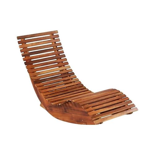 Chaises d'extérieur Chaise longue basculante Bois d'acacia marron - VidaXL - Modalova