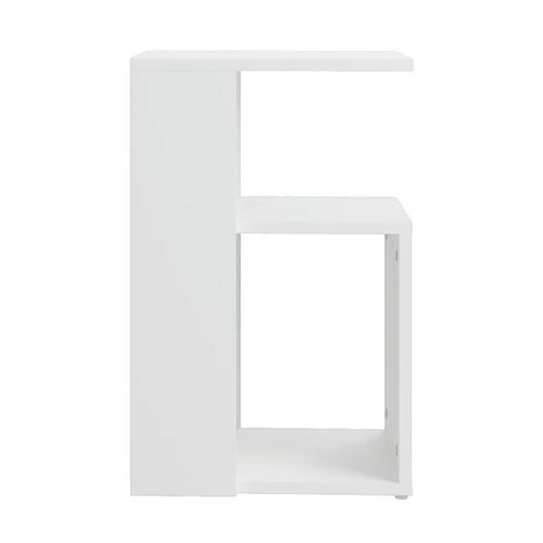 Bouts de canapé, guéridons Table d'appoint Bois d'ingénierie Blanc 36x30x56 cm - VidaXL - Modalova