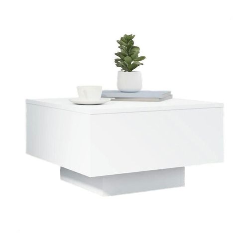 Tables basses Table basse avec lumières LED blanc 55x55x31 cm - VidaXL - Modalova