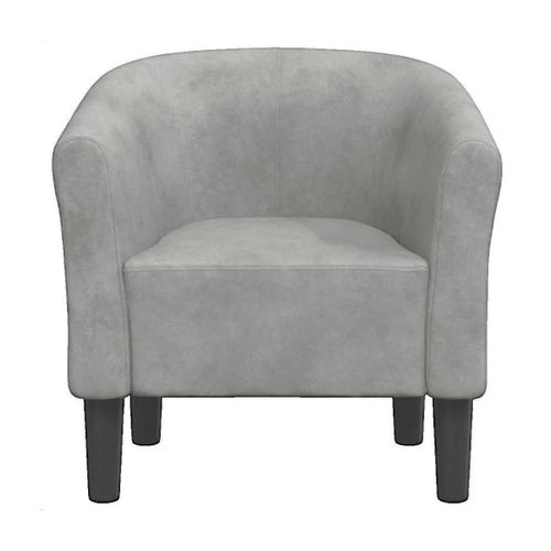 Fauteuils Fauteuil Cabriolet Velours Gris - VidaXL - Modalova