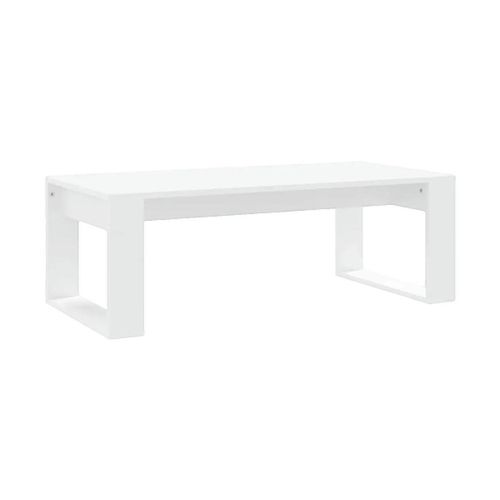 Tables basses Table basse 102x50x35 cm bois d'ingénierie blanc - VidaXL - Modalova