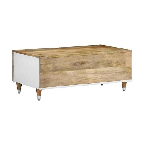Tables basses Table basse 100x54x40 cm bois de manguier massif marron - VidaXL - Modalova