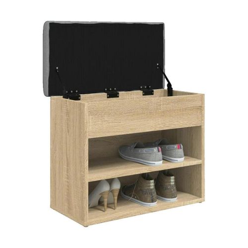Meubles à chaussures Banc à chaussures bois d'ingénierie marron 62x32x50 cm - VidaXL - Modalova