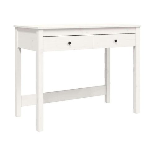 Bureaux Bureau Bois Massif de Pin Blanc 100x50x78 cm - VidaXL - Modalova