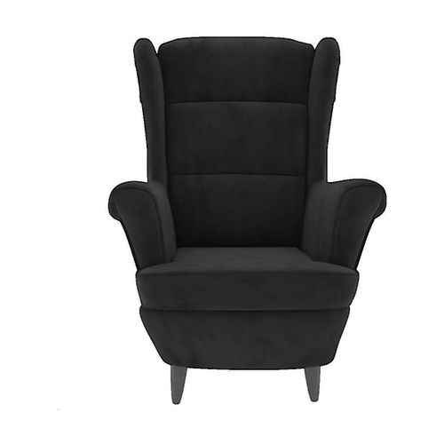 Fauteuils Fauteuil Velours Noir - VidaXL - Modalova